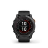 Išmanusis laikrodis Garmin Fenix 7X Pro Solar, Pilkos spalvos korpusas su juodos spalvos silikoniniu dirželiu