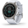 Išmanusis laikrodis Garmin epix™ Pro (Gen 2) – Sapphire Edition, 51 mm, Titano spalvos korpusas su baltos spalvos dirželiu