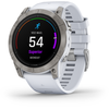 Išmanusis laikrodis Garmin epix™ Pro (Gen 2) – Sapphire Edition, 51 mm, Titano spalvos korpusas su baltos spalvos dirželiu