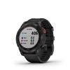 Išmanusis laikrodis Garmin fenix 7 Solar, Pilkos skalūno spalvos, su juodos spalvos silikoniniu dirželiu (Ekspozicinė prekė)