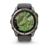 Išmanusis laikrodis Garmin fēnix® 8 Pro – 51 mm, AMOLED Sapphire, titanas su grafito spalvos / juodu silikoniniu dirželiu | 010-03199-11