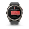 Išmanusis laikrodis Garmin fēnix® 8 Pro – 51 mm, AMOLED Sapphire, titanas su grafito spalvos / juodu silikoniniu dirželiu | 010-03199-11