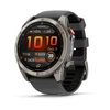 Išmanusis laikrodis Garmin fēnix® 8 Pro – 47 mm, AMOLED Sapphire, titanas su grafito spalvos / juodu silikoniniu dirželiu