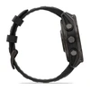 Išmanusis laikrodis Garmin fēnix® 8 Pro – 47 mm, AMOLED Sapphire, Pilkos anglies spalvos DLC titanas su juodos / pilkos akmenukų spalvos silikoniniu dirželiu