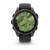 Išmanusis laikrodis Garmin fēnix® 8 Pro – 51 mm, AMOLED Sapphire, Pilkos anglies spalvos DLC titanas su juodos / pilkos akmenukų spalvos silikoniniu dirželiu | 010-03199-01