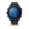 Išmanusis laikrodis Garmin fēnix® 8 Pro – 47 mm, AMOLED Sapphire, Pilkos anglies spalvos DLC titanas su juodos / pilkos akmenukų spalvos silikoniniu dirželiu