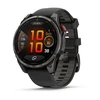 Išmanusis laikrodis Garmin fēnix® 8 Pro – 47 mm, AMOLED Sapphire, Pilkos anglies spalvos DLC titanas su juodos / pilkos akmenukų spalvos silikoniniu dirželiu