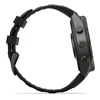 Išmanusis laikrodis Garmin fēnix® 9 Pro inReach® – 47 mm, Pilkos anglies spalvos DLC titanas su juodos / akmenėlių pilkos spalvos silikoniniu dirželiu | 010-04336-11