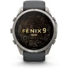 Išmanusis laikrodis Garmin fēnix® 9 Pro – 51 mm, Titanas su grafito spalvos / juodu silikoniniu dirželiu | 010-04337-26