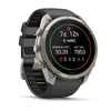 Išmanusis laikrodis Garmin fēnix® 9 Pro inReach® – 51 mm, Titanas su grafito spalvos / juodu silikoniniu dirželiu | 010-04337-21
