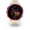 Išmanusis laikrodis Garmin Forerunner® 570 - 42mm Rožinės spalvos aliuminis su permatomu kreminės / mango spalvos dirželiu