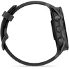 Išmanusis laikrodis Garmin Forerunner® 570 - 47mm, Pilkai melsvos spalvos aliuminis su permatomu juodu / juodu dirželiu