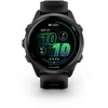 Išmanusis laikrodis Garmin Forerunner® 570 - 42mm Pilkai melsvos spalvos aliuminis su permatomu juodu / juodu dirželiu
