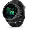 Išmanusis laikrodis Garmin Forerunner® 570 - 42mm Pilkai melsvos spalvos aliuminis su permatomu juodu / juodu dirželiu