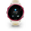 Išmanusis laikrodis Garmin Forerunner® 570 - 42mm Rožinės spalvos aliuminis su permatomu kreminės / mango spalvos dirželiu