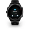 Išmanusis laikrodis Garmin Forerunner® 570 - 42mm Pilkai melsvos spalvos aliuminis su permatomu juodu / juodu dirželiu