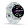 Išmanusis laikrodis Garmin Forerunner® 570 - 47mm, Ryškiai geltonos spalvos aliuminis su permatomu baltojo akmens / turkio spalvos dirželiu