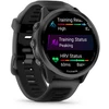 Išmanusis laikrodis Garmin Forerunner® 570 - 47mm, Pilkai melsvos spalvos aliuminis su permatomu juodu / juodu dirželiu