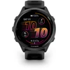 Išmanusis laikrodis Garmin Forerunner® 570 - 47mm, Pilkai melsvos spalvos aliuminis su permatomu juodu / juodu dirželiu