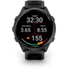 Išmanusis laikrodis Garmin Forerunner® 570 - 47mm, Pilkai melsvos spalvos aliuminis su permatomu juodu / juodu dirželiu