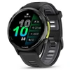 Išmanusis laikrodis Garmin Forerunner 970, Pilkos spalvos DLC titanas su juodu korpusu ir juodu / permatomu baltojo akmens dirželiu