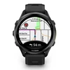Išmanusis laikrodis Garmin Forerunner 970, Pilkos spalvos DLC titanas su juodu korpusu ir juodu / permatomu baltojo akmens dirželiu