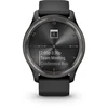 Išmanusis laikrodis Garmin vívomove® Trend, Skalūno spalvos nerūdijančiojo plieno apvadas, su juodu korpusu ir silikoniniu dirželiu