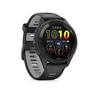 Išmanusis laikrodis Garmin Forerunner 265, Juodas apvadas ir korpusas su juodos ir pilkšvos spalvos silikoniniu dirželiu