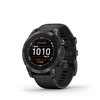Išmanusis laikrodis Garmin Epix Pro (Gen 2) , Pilkos spalvos nerūdijančio plieno korpusas (51 mm), Juodos spalvos silikoninis dirželis