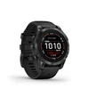 Išmanusis laikrodis Garmin Epix Pro (Gen 2) , Pilkos spalvos nerūdijančio plieno korpusas (51 mm), Juodos spalvos silikoninis dirželis