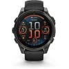 Garmin Išmanusis laikrodis Fenix 8 – 47 mm, AMOLED Sapphire, Pilkos anglies spalvos DLC titanas su juodai pilkos spalvos silikoniniu dirželiu