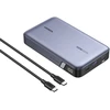 Išorinė baterija UGREEN Nexode 25188, 20000 mAh, 100 W, 2 × USB-C, USB-A, LED ekranas