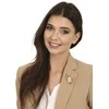 Jwl Luxury Pearls Paauksuota angelo formos segė su perlu ir kristalais JL0822