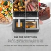 Karšto oro gruzdintuvė Caso Design DuoChef, 2200 W, 14 L, juodos spalvos