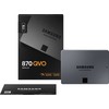 Kietasis diskas  SSD SAMSUNG 870 QVO/1TB/Rašymo greitis 530 MBytes/sec/Skaitymo greitis 560 MBytes/sec/2,5"/TBW 360 TB/MTBF 1500000 hours/MZ-77Q1T0BW