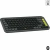 Belaidė klaviatūra Logitech POP Icon Keys, JAV anglų k., Bluetooth, Grafito ir žalios spalvos (920-013071)