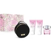 Kvepalų rinkinys moterims Versace Bright Crystal (EDT, 90 ml + kūno losjonas, 100 ml + dušo želė, 100 ml + kosmetinė)