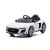 Lean Cars Vienvietis elektromobilis vaikams: Audi R8 Lift A300, baltos spalvos