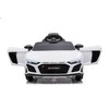Lean Cars Vienvietis elektromobilis vaikams: Audi R8 Lift A300, baltos spalvos