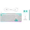 Mechaninė žaidimų klaviatūra Logitech G512 X 98, Tactile, US International, Balta