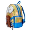 Loungefly Minions Iridescent Bob Cosplay mini kuprinė, 25,4 cm, geltona / mėlyna