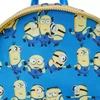 Loungefly Minions Iridescent Bob Cosplay mini kuprinė, 25,4 cm, geltona / mėlyna