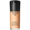 Matinis makiažo pagrindas MAC Studio Fix Fluid SPF 15 24HR Matte Foundation + Oil Control, spalva: NC18, 30 ml