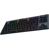 Mechaninė žaidimų klaviatūra Logitech G915 X TKL Tactile, US International, Juoda
