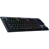 Mechaninė žaidimų klaviatūra Logitech G915 X TKL Tactile, US International, Juoda