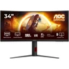 Žaidimų monitorius AOC CU34G4 / Curved / Fast VA | UWQHD | 21:9 | 180 Hz | 1 ms | 3440 x 1440 pikselių | 300 cd/m²