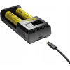 Nitecore Ci2 išmanusis dviejų lizdų USB-C baterijų įkroviklis, iki 3000 mA
