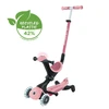 Paspirtukas GLOBBER Go Up Deluxe Lights, pastelinis rožinis
