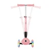 Paspirtukas Globber Junior Foldable Lights, rožinis