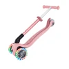 Paspirtukas Globber Junior Foldable Lights, rožinis